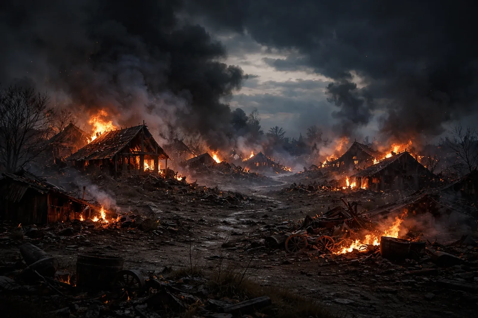 A vast darkness spreading across a fallen world